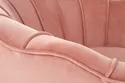 Мягкое кресло HALMAR AMORINITO светло-розовый/золотой фото thumb №9
