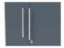 BRW Дводверна шафка для ключів Office Lux 79 см світло-сіре/графітове скло, світло-сіре/графітове скло REG2D/114-JSZ/GF фото thumb №4