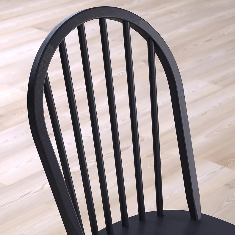 IKEA SKOGSTA СКОГСТА, стілець, чорний 505.448.67 фото №2