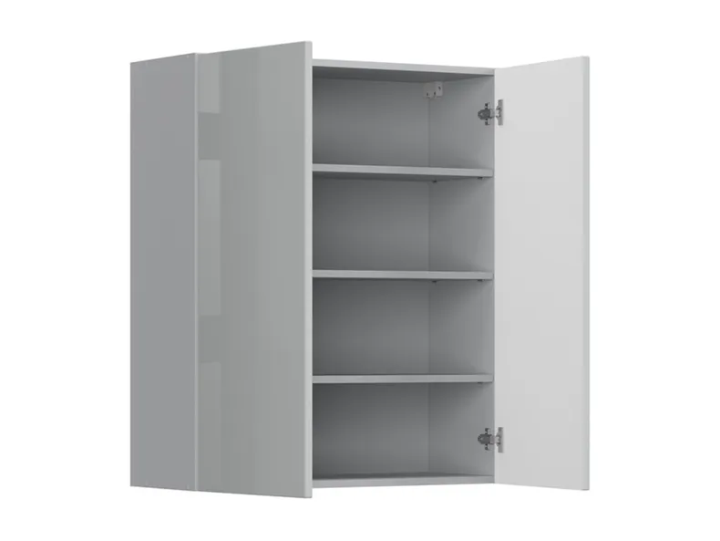 Кухонный шкаф BRW Top Line 80 см двухдверный серый глянец, серый гранола/серый глянец TV_G_80/95_L/P-SZG/SP фото №3