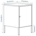 IKEA HÄLLAN ХЭЛЛАН, комбинация для хранения с дверцами, белый, 45x47x67 см 892.913.12 фото thumb №7