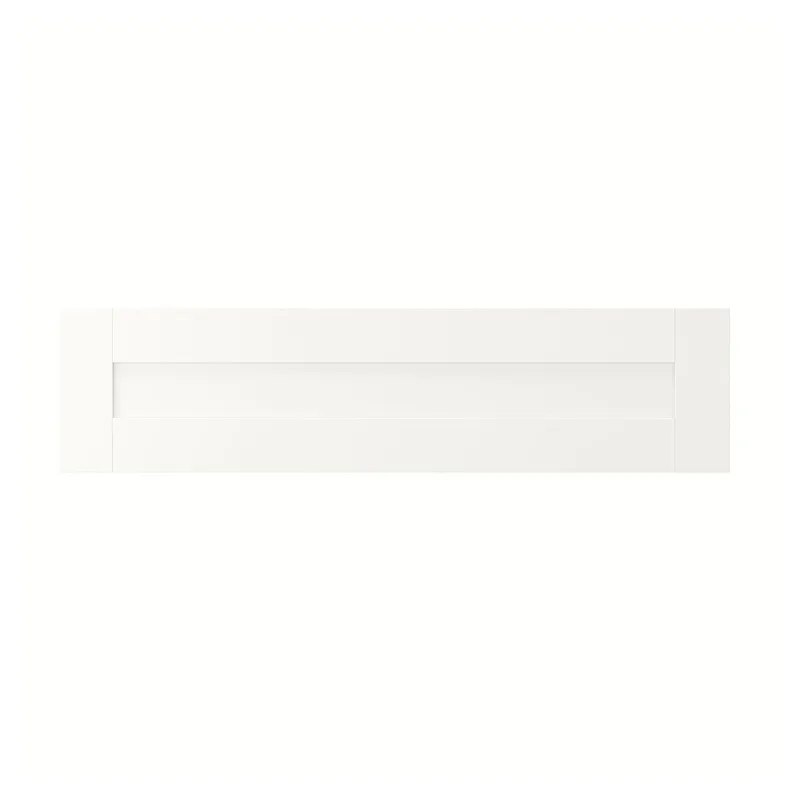 IKEA SANNIDAL САННИДАЛЬ, фронтальная панель ящика, белый, 80x20 см 505.264.58 фото №1