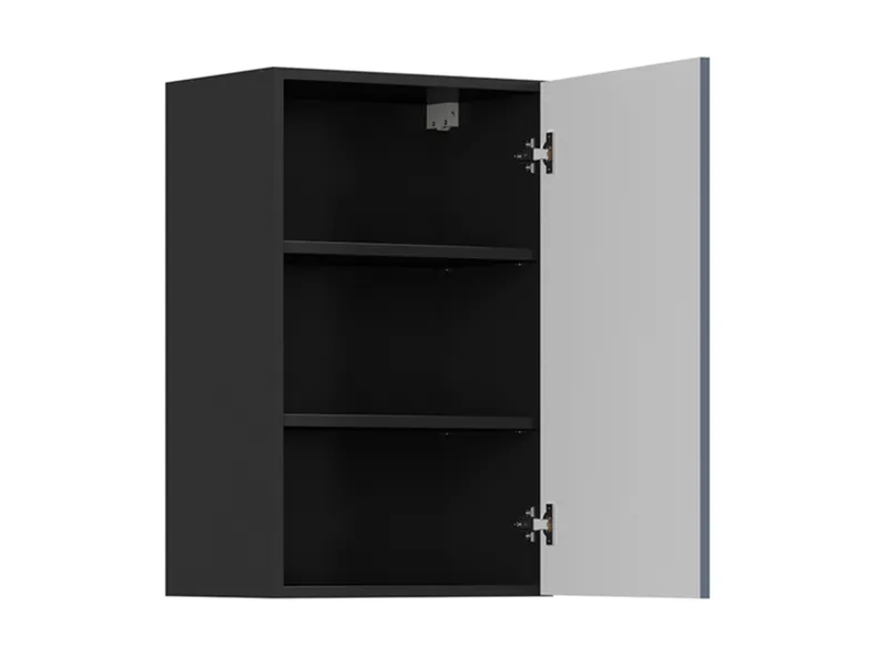 BRW Верхний кухонный шкаф Верди 40 см правый мистик матовый, черный/матовый FL_G_40/72_P-CA/MIM фото №3