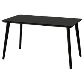 IKEA LISABO ЛИСАБО, стол, черный, 140x78 см 803.824.39 фото