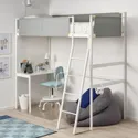 IKEA VITVAL ВІТВАЛЬ, каркас ліжка-горища зі стільницею, білий/світло-сірий, 90x200 см 693.025.66 фото thumb №4