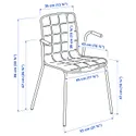 IKEA LÄKTARE ЛЕКТАРЕ, крісло для конференцій, світло-бежевий/білий 895.032.72 фото thumb №2