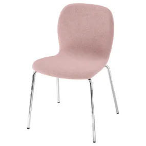IKEA KARLPETTER КАРЛПЕТТЕР, стул, Окрашенный светло-розовый / серый хром 194.814.57 фото