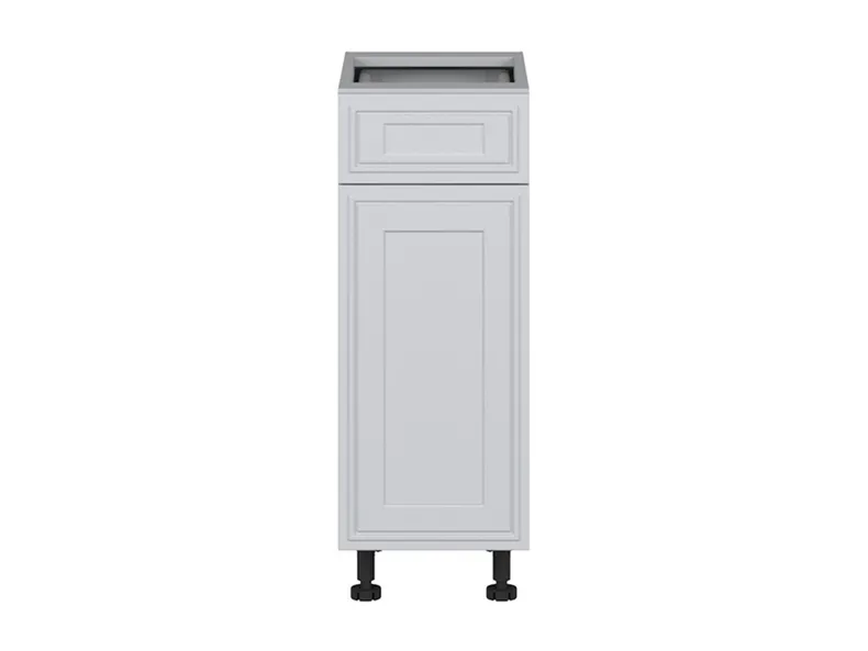 BRW Нижний кухонный шкаф Verdi 30 см левый с ящиком с плавным закрытием светло-серый матовый, греноловый серый/светло-серый матовый FL_D1S_30/82_L/STB-SZG/JSZM фото №1