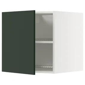 IKEA METOD МЕТОД, верхний шкаф д/холодильн/морозильн, белый/Гавсторп темно-зеленый, 60x60 см 495.568.61 фото
