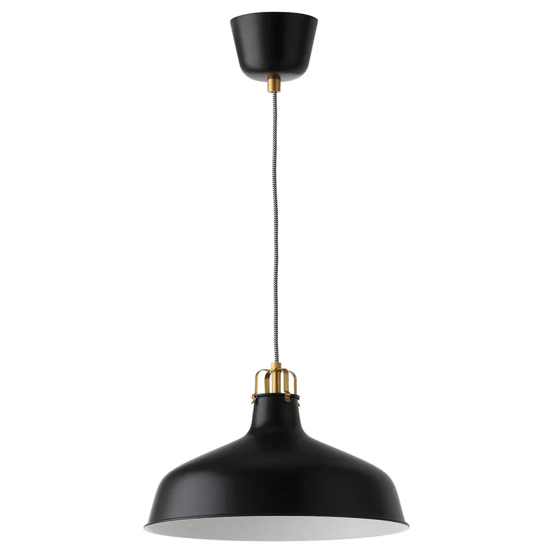 IKEA RANARP РАНАРП, подвесной светильник, черный, 38 см 203.909.51 фото №1