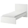 IKEA MALM МАЛЬМ, каркас кровати с матрасом, белый / Ебыгда средней жесткости, 90x200 см 395.446.42 фото