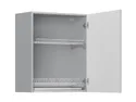 BRW Кухонный гарнитур Top Line 60 см со сливом правый серый глянец, серый гранола/серый глянец TV_GC_60/72_P-SZG/SP фото thumb №3