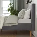 IKEA NARRÖN НАРРЕН, каркас ліжка з оббивкою, сірий, 180x200 см 305.561.06 фото thumb №4