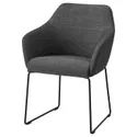 IKEA TOSSBERG ТОССБЕРГ, стул, черный / серый металл 904.353.24 фото thumb №1