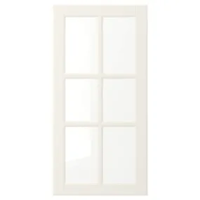 IKEA BODBYN БУДБІН, скляні дверцята, кремово-білий, 40x80 см 104.850.49 фото