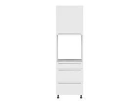 BRW Шкаф кухонный для встроенного духового шкафа BRW IRIS, 60 см, альпийский белый / белый суперматовый FB_DPS_60/207_2SMB/SMB/P-BAL/BISM фото