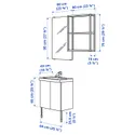 IKEA ENHET ЭНХЕТ, ванная, белый / бледный серо-зеленый, 64x43x87 см 795.470.64 фото thumb №3