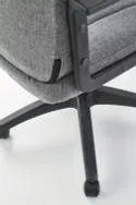 Крісло комп'ютерне офісне обертове HALMAR RINO сірий, тканина фото thumb №4