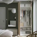 IKEA PAX ПАКС / FORSAND ФОРСАНД, гардероб, белый / дуб, окрашенный в белый цвет, 100x60x236 см 395.006.43 фото thumb №2