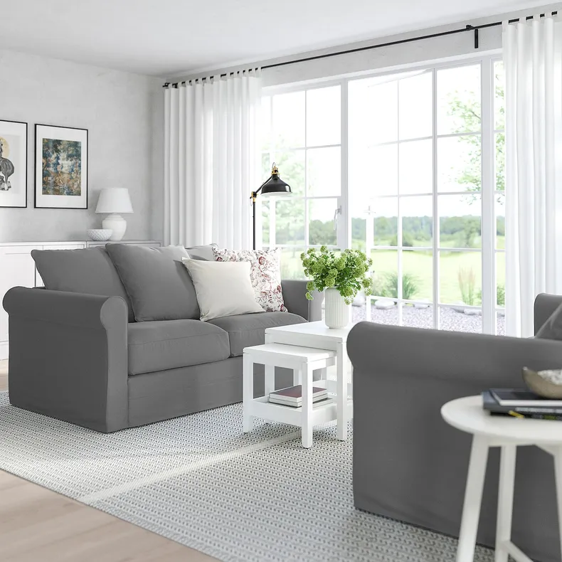 IKEA GRÖNLID ГРЕНЛІД, 2-місний диван, ЛЬЙУНГЕН класичний сірий 294.090.60 фото №2