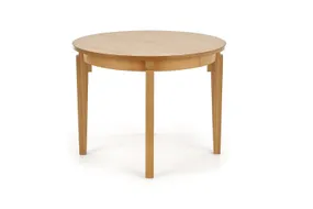 Обеденный стол раскладной HALMAR SORBUS 100-200x100 см, столешница и ножки - медовый дуб фото