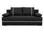 BRW Тримісний розкладний диван Mata з ящиком для зберігання чорний, Sawana 14 Black / Sawana 21 Grey SO3-MATA-LX_3DL-G2_B88701 фото