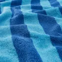 IKEA SLÅNHÖSTMAL СЛОНХЕСТМАЛЬ, банний рушник, яскраво-синій / світло-блакитний в смужку, 70x140 см 605.760.37 фото thumb №2
