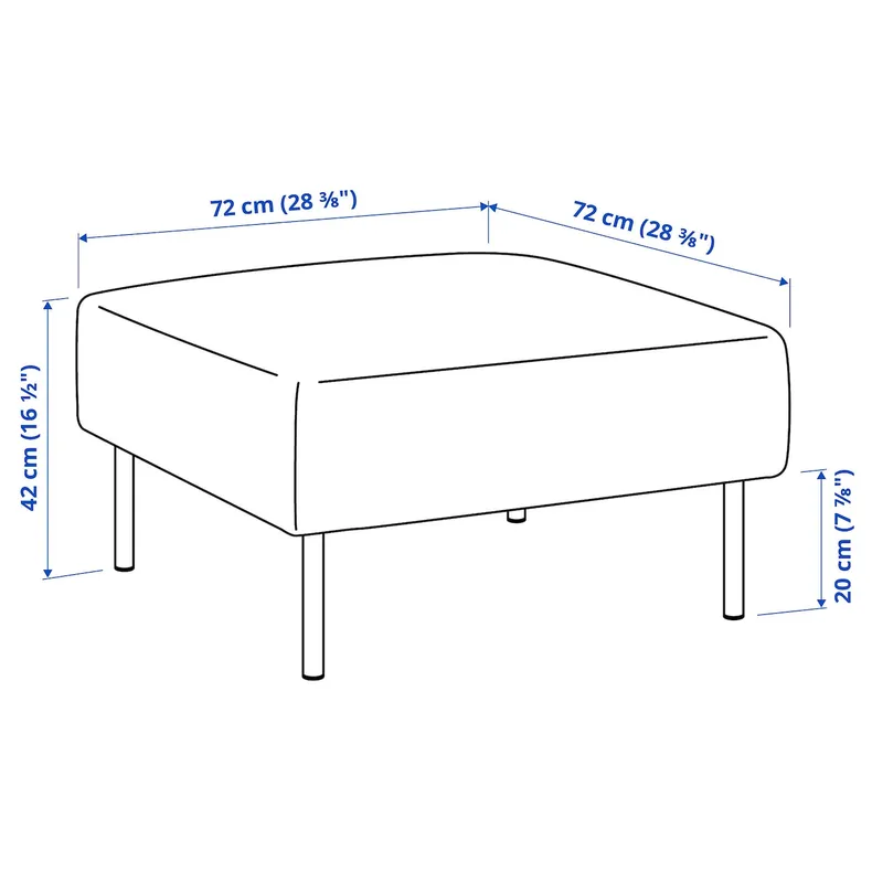 IKEA LILLEHEM ЛІЛЛЕХЕМ, 1-місна секція дивана, ГУННАРЕД темно-сірий/деревина 594.715.45 фото №2