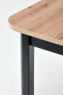 Кухонний стіл розкладний HALMAR FLORIAN 160-228x90 см, стільниця - дуб артисан, ніжки - чорні фото thumb №9