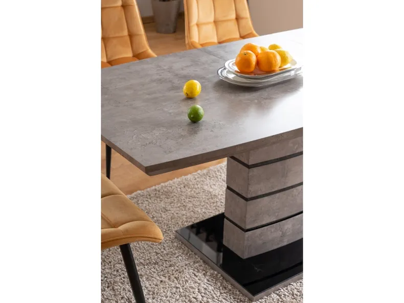 Обеденный стол SIGNAL LEONARDO, эффект бетона, 80x140 фото №13