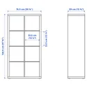 IKEA KALLAX КАЛЛАКС / LACK ЛАКК, шкаф для ТВ, комбинация, белый, 224x39x147 см 095.521.72 фото thumb №5