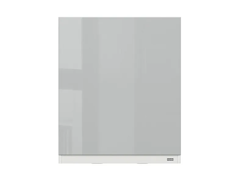 Кухонный шкаф BRW Top Line 60 см с вытяжкой правый серый глянец, серый гранола/серый глянец TV_GOO_60/68_P_FL_BRW-SZG/SP/BI фото №1