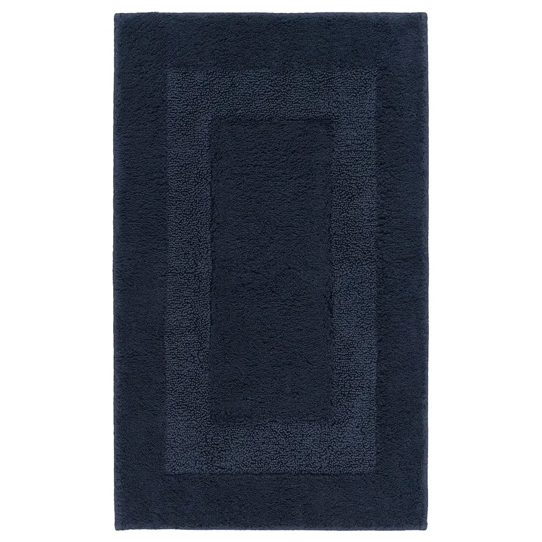 IKEA RÖDVATTEN РЕДВАТТЕН, килимок для ванної кімнати, темно-синій, 50x80 см 105.001.39 фото №1