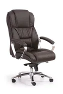 Крісло офісне обертове HALMAR FOSTER, темно-коричневий - шкіра фото thumb №1