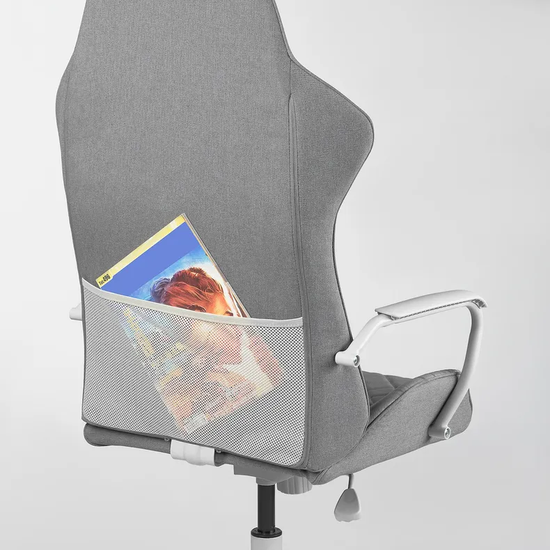 IKEA UTESPELARE УТЕСПЕЛАРЕ, геймерське крісло, БОМСТАД сірий 105.076.21 фото №5