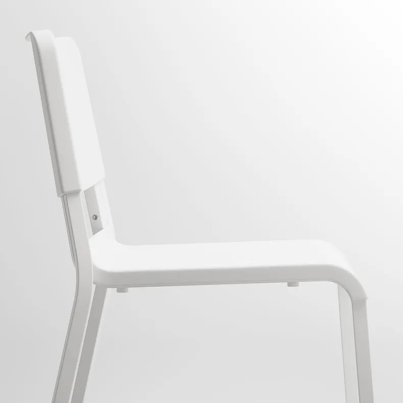 IKEA VANGSTA ВАНГСТА / TEODORES ТЕОДОРЕС, стол и 4 стула, белый / белый, 120 / 180 см 592.211.89 фото №5