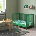 IKEA GULLIVER ГУЛЛИВЕР, кроватка детская, зеленый, 60x120 см 205.895.03 фото thumb №10