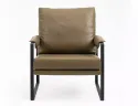 Кресло мягкое с металлическим каркасом SIGNAL FOCUS Buffalo, экокожа: оливковый фото thumb №8