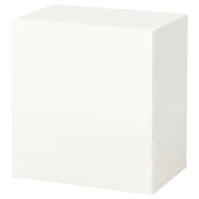 IKEA BESTÅ БЕСТО, настінна комбінація шаф, білий / ЛАППВІКЕН білий, 60x42x64 см 194.318.58 фото