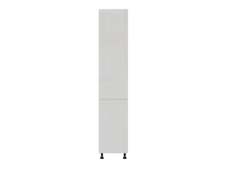 BRW высокий цокольный шкаф для кухни Sole 40 см слева светло-серый глянец, альпийский белый/светло-серый глянец FH_D_40/207_L/L-BAL/XRAL7047 фото №2
