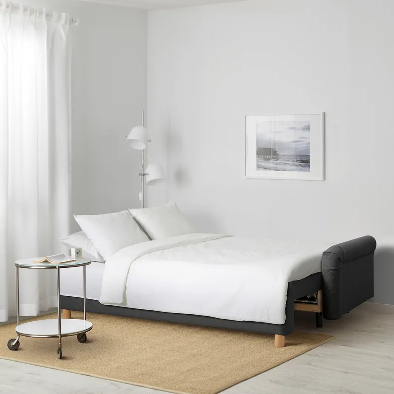 IKEA GRIMHULT ГРІМХУЛЬТ, 3-місний диван-ліжко, сірий 404.856.32 фото №4