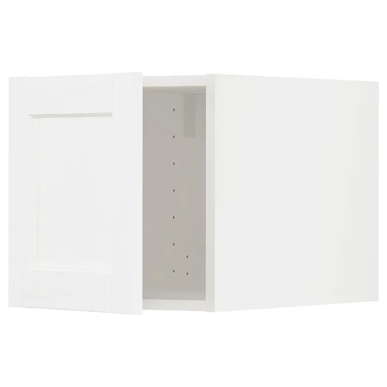 IKEA METOD МЕТОД, верхня шафа, білий Енкопінг / білий імітація дерева, 40x40 см 394.736.11 фото №1