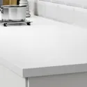 IKEA EKBACKEN ЭКБАККЕН, столешница, двусторонняя, с белой окантовкой светло-серый / белый / ламинат, 246x2.8 см 202.913.43 фото thumb №9