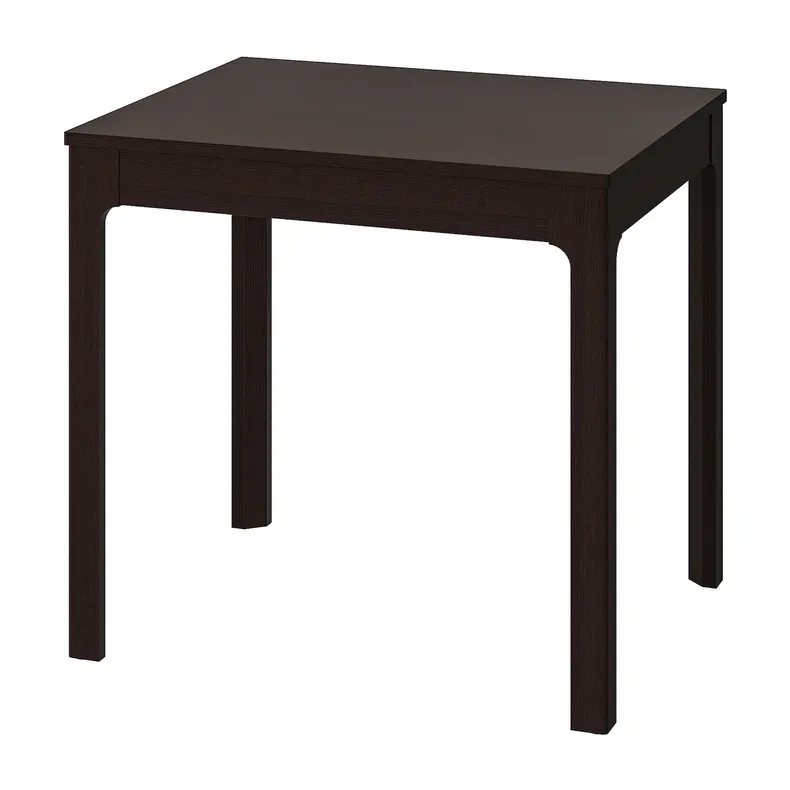 IKEA EKEDALEN ЕКЕДАЛЕН, розкладний стіл, темно-коричневий, 80/120x70 см 203.408.24 фото №1