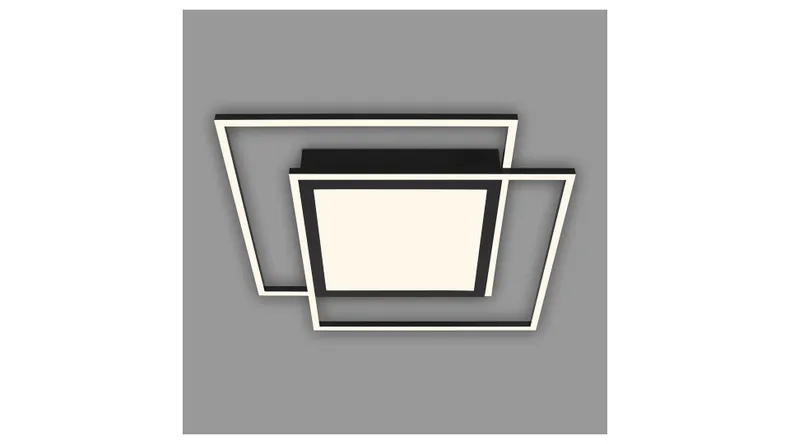 BRW Стельовий світильник Frame Center Led 3-точковий металевий чорний 085504 фото №2