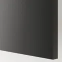 IKEA METOD МЕТОД, висока шафа для дух, 2 дверцят / пол, чорний / матовий антрацит Nickebo, 60x60x200 см 394.983.67 фото thumb №2