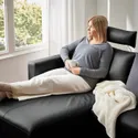 IKEA VIMLE ВІМЛЕ, 3-місний диван, з шезлонгом/Гранн/Бомстад чорний 893.066.86 фото thumb №4