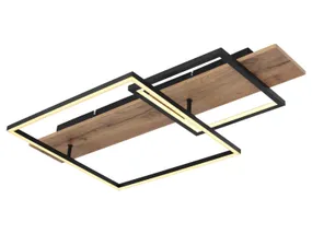 BRW Vanni LED 2-позиционный металлический потолочный светильник черный 091502 фото