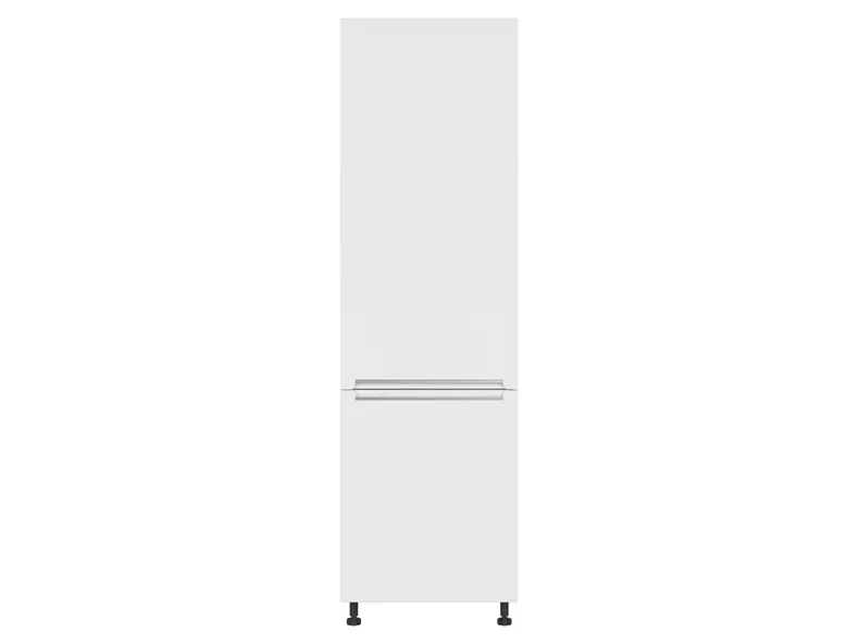 Шафа кухонна для вбудованого холодильника BRW Iris 60 см права біла супер матова, альпійський білий / білий суперматовий FB_DL_60/207_P/P-BAL/BISM фото №1