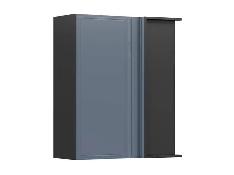BRW Верхний кухонный угловой шкаф Верди правый мистик матовый строй 80x95 см, черный/матовый FL_GNW_80/95/35_P/B-CA/MIM фото №2